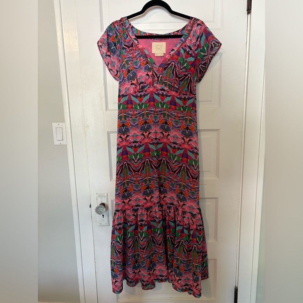 Anthropologie - Vanessa Virginia Geometric Print Maxi Dress
